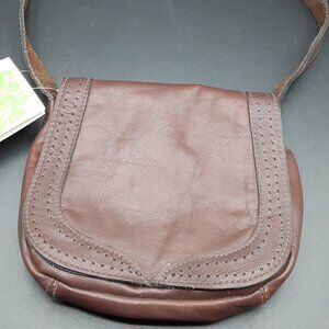 Vintage Leather Shoulder Purse Advertised by Seventeen Magazine with Tags